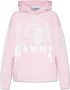 Ganni Dieren Oversized Hoodie Nosegay Voorvak Pink Dames - Thumbnail 1