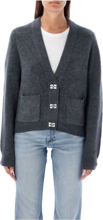 Ganni Knitwear Grijs Dames
