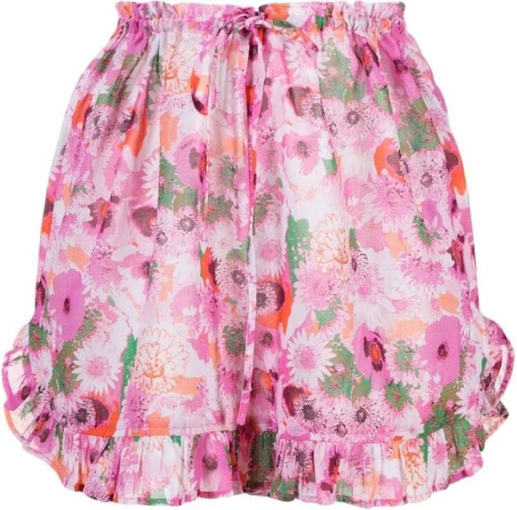 Ganni Casual Shorts Roze Dames