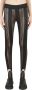 Ganni Mesh-Panelled Stirrup Leggings Black Dames - Thumbnail 1