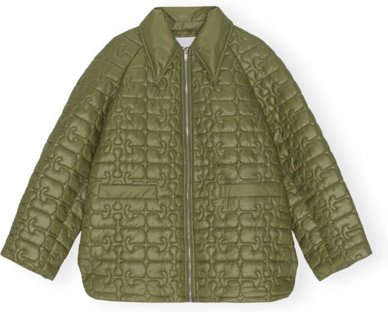 Ganni Lichte jas Groen Dames