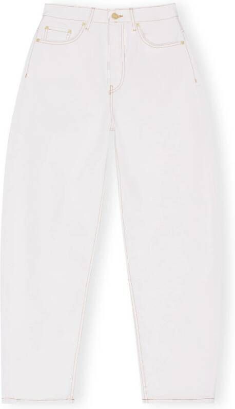 Ganni Loose-fit Jeans White Dames