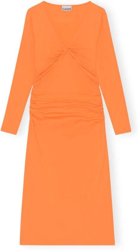Ganni Maxi Dresses Oranje Dames