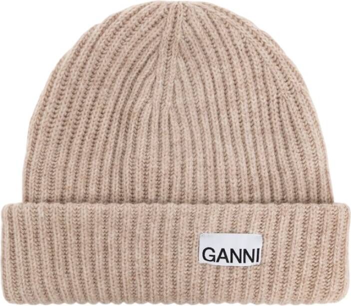 Ganni Muts Beige Dames