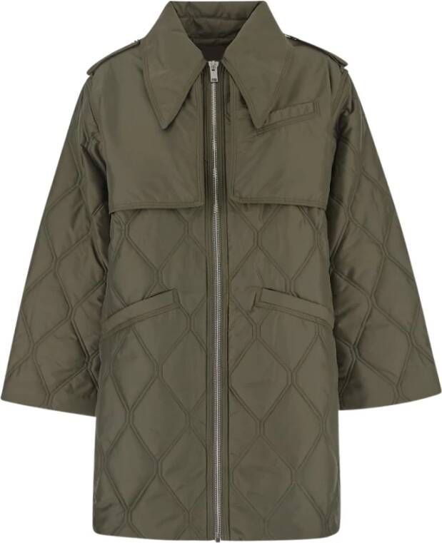 Ganni Parka Groen Dames