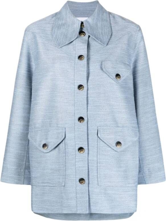 Ganni Shirt Blauw Dames