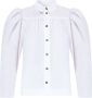 Ganni Witte Katoenen Poplin Shirt White Dames - Thumbnail 1