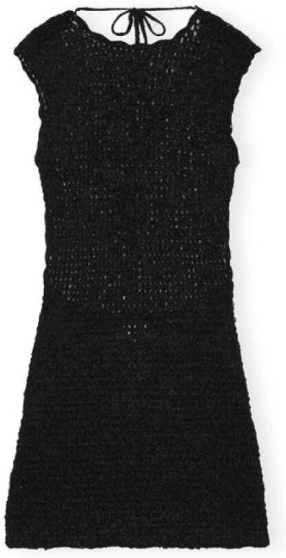 Ganni Short Dresses Zwart Dames