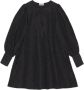 Ganni Jacquard Organza Mini Dress Zwart Dames - Thumbnail 5
