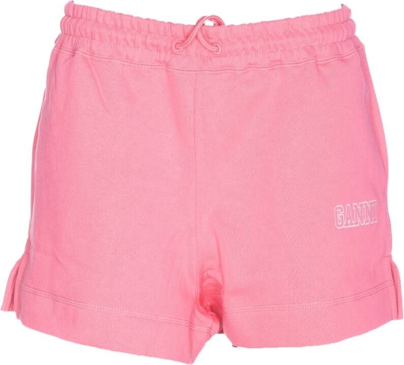 Ganni Shorts Pink Roze Dames