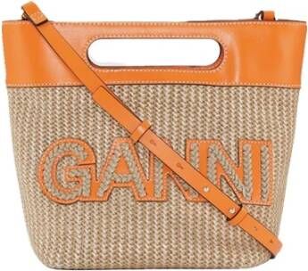 Ganni Shoulder Bags Beige Dames