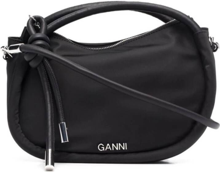 Ganni Shoulder Bags Zwart Dames