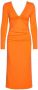 Ganni Summer Dresses Oranje Dames - Thumbnail 1
