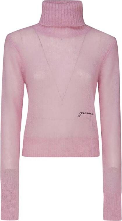 Ganni Sweater Roze Dames