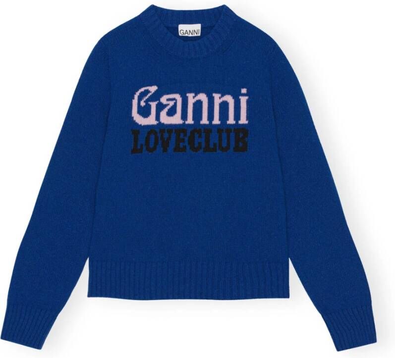 Ganni Sweatshirt Blauw Dames