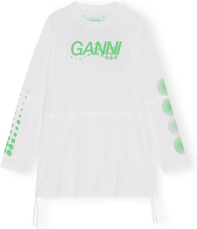 Ganni Sweatshirt White Dames