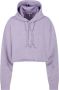 Ganni Mistery Lilac Cropped Oversized Hoodie Purple Dames - Thumbnail 5
