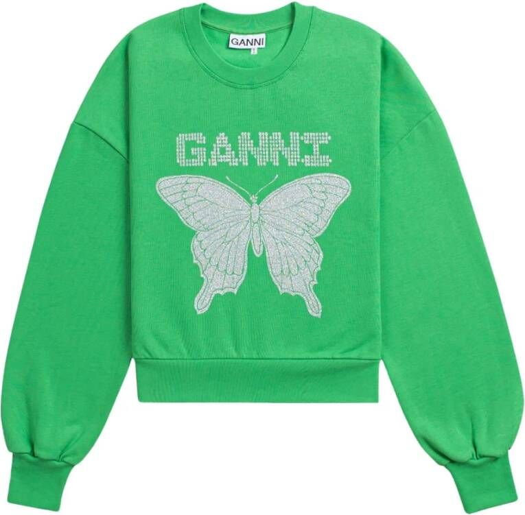 Ganni Sweatshirts Groen Dames