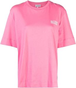 Ganni T-shirts and Polos Pink Roze Dames