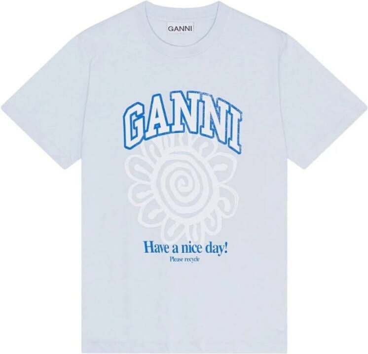 Ganni T-Shirts Wit Dames