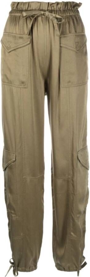 Ganni Tapered Trousers Groen Dames