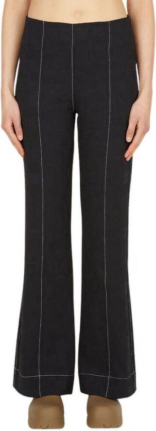 Ganni Trousers Zwart Dames