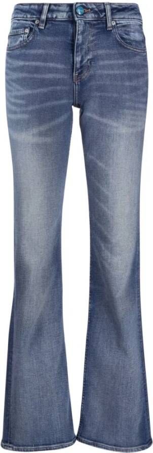 Ganni Uitlopende broek Blauw Dames