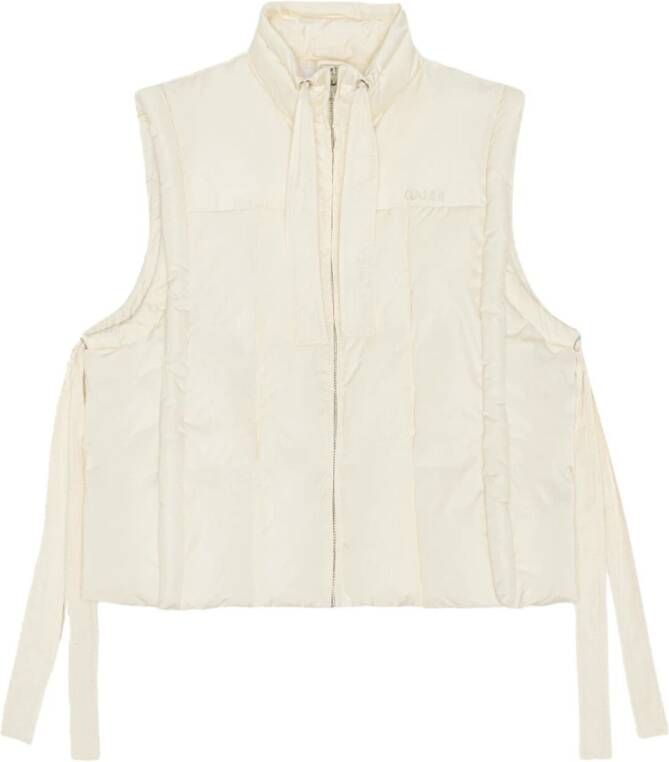 Ganni Vest Beige Dames
