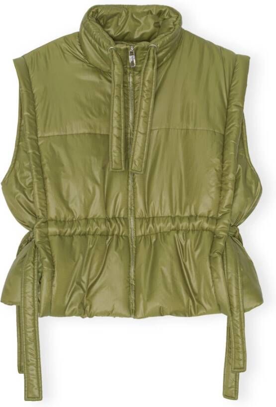 Ganni Vest F7711 Groen Dames