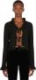 Ganni Parelversierde Alpaca Cardigan Black Dames - Thumbnail 2
