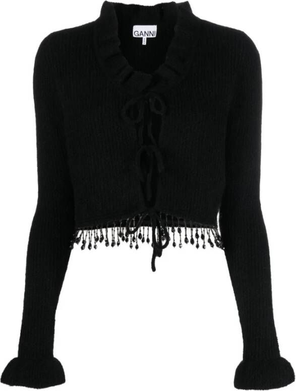 Ganni Jackets Black Zwart Dames