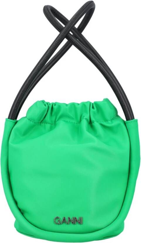 Ganni Women Bags Handbag Green Ss23 Groen Dames