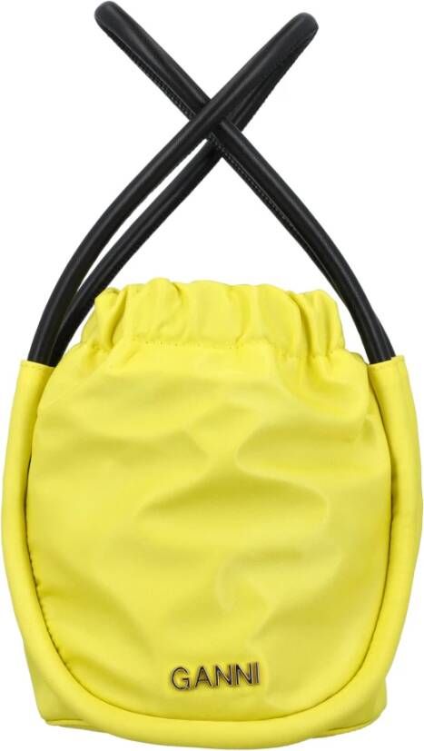 Ganni Women Bags Handbag Yellow Geel Dames