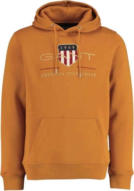 Gant Archive Shield hoodie Oranje Heren