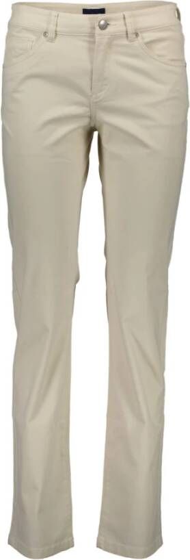 Gant Stijlvolle Beige Slim-Fit Jeansbroek Beige Dames