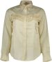 Gant Beige Katoenen Overhemd Lange Mouwen Italiaanse Kraag Logo Beige - Thumbnail 1