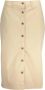 Gant Beige Katoenen Rok met Zakken en Knopen Beige Dames - Thumbnail 1