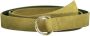 Gant Groene Leren Riem met Metalen Logo Gesp Green Unisex - Thumbnail 1