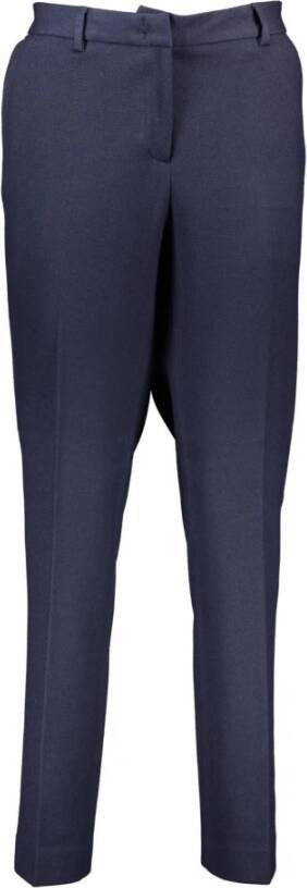 Gant Blauwe Elastane Jeans met Logo 4 Zakken Blauw Heren
