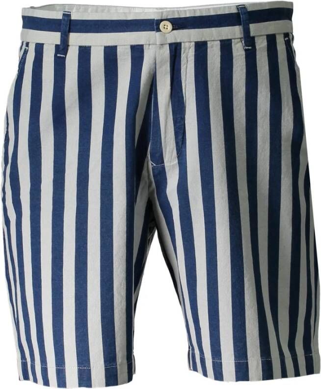 Gant Blauwe Katoenen Herenbroek Blauw Heren