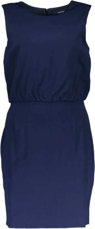 Gant Blauwe Viscose Jurk Ele e Stijl Blue Dames