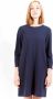 Gant Blauwe Polyester Jurk Korte Mouwen Ronde Hals Blauw Dames - Thumbnail 1