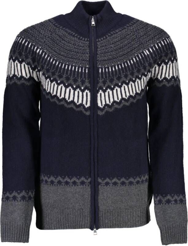 Gant Ele e gebreide vest met rits en contrastdetail Multicolor Heren
