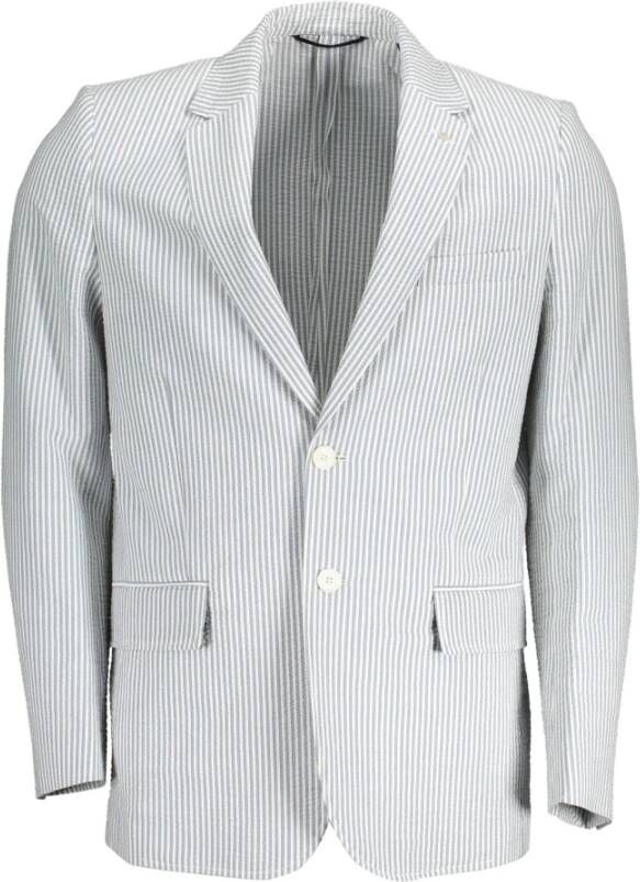 Gant Klassieke Witte Jas met Lange Mouwen White Heren