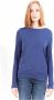 Gant Blauwe T-shirt met lange mouwen en logo Blue Dames - Thumbnail 1