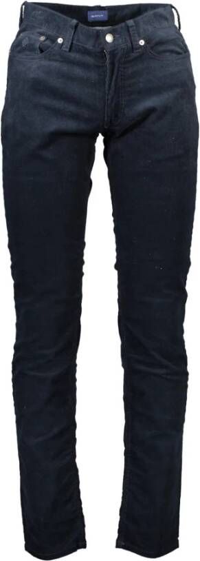 Gant Blauwe Katoenen Jeans & Broek 5-Pocket Blauw Heren