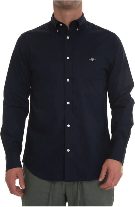 Gant Casual overhemd Blauw Heren