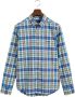 Gant Kleurrijk geruit overhemd met regular fit Blue Heren - Thumbnail 1