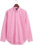 Gant casual overhemd normale fit roze wit gestreept katoen - Thumbnail 1