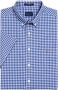 Gant Overhemd met korte mouwen THE BROADCLOTH GINGHAM REG BD met stolpplooi op de rug - Thumbnail 3